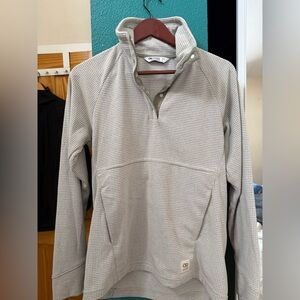 Outdoor Research Trail Mix Snap Pullover - Cream/Grey, Size Small